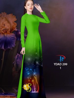 Vải Áo Dài Hoa In 3D AD YDAD299 21
